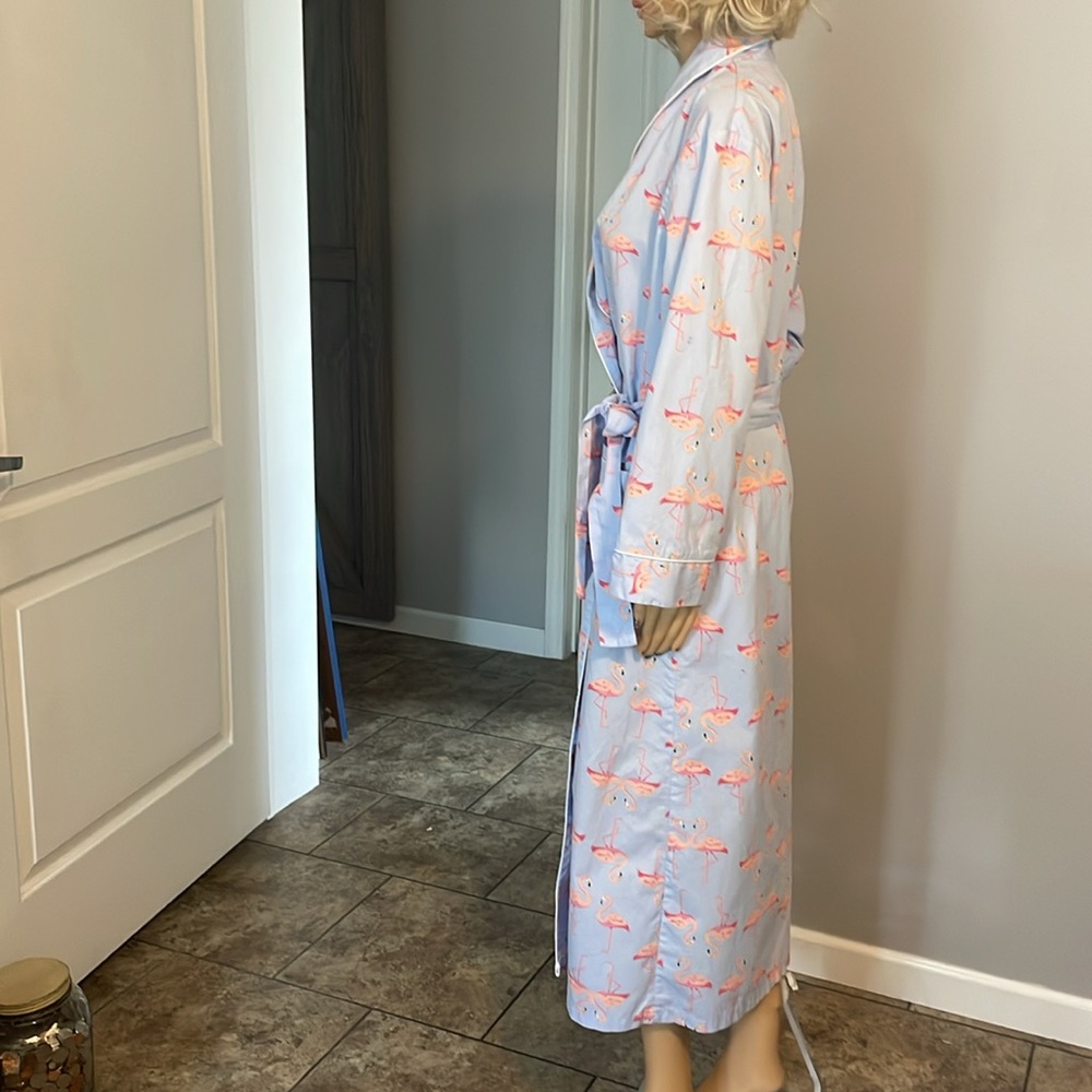 Lavender Flamingo Print Robe - Picture 3 of 6